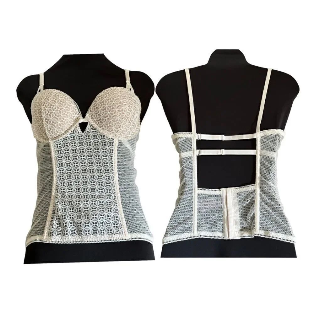 Victoria’s Secret Women’s Push-Up Longline Corset Padded Bustier in the Size 36C